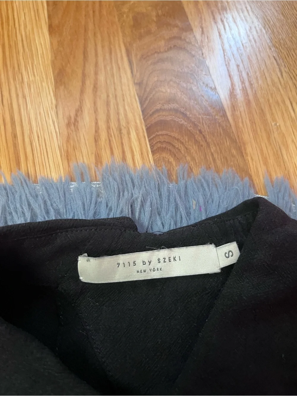 7115 by Szeki Black Signature Maxi Shirtdress + Reversible Black Dress Size S
